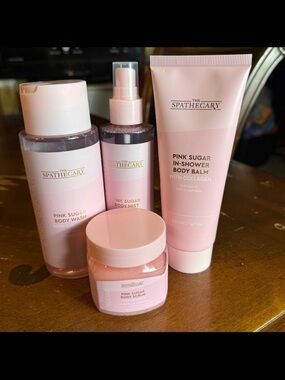 The Spathecary Pink Sugar Body Bath Set